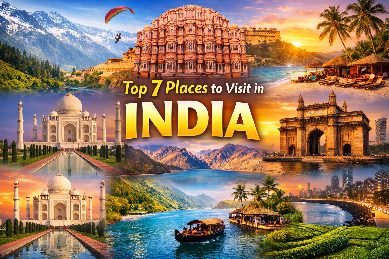 Top 7 Places in India You Must Visit Once